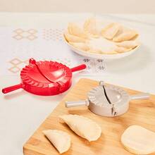 1件装多功能压面机模具，饺子压面机，手工饼模，用于制作饺子、馅饼和韭菜 - 彩色 - 查看 9