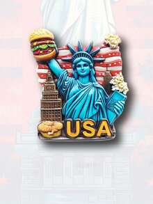 1个世界文化3D冰箱贴，印有9个国家地标，例如日本和服、加拿大枫叶、自由女神像、甲虫等。采用高饱和度树脂压花工艺，精准再现文化符号。双尺寸标记（标准尺寸6.5厘米/2.55英寸），带有樱花烫印和彩虹路标等细节，彰显收藏品质。是旅行纪念品市场和文化收藏产品的理想之选。 - 彩色 - 查看 19