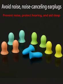 Nút tai chống ồn, Nút tai ngủ có thể tái sử dụng khi ngủ, ngáy, học tập - Nút tai cách âm, Độ đàn hồi chậm, Chặn tiếng ồn tối ưu, Giảm tiếng ồn, Ngủ sâu, Chất liệu siêu mềm và thoải mái, Không gây dị ứng, Vừa vặn với hình dạng ống tai - Nhiều màu - Xem 10