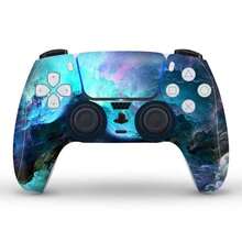 ملصق وحدة تحكم P5 قطعة واحدة، مقاوم للخدش، زخرفي لوحدة التحكم الرقمية والقرص، قابل للتطبيق على جميع أجهزة التحكم P5 (وحدة التحكم في الألعاب غير مشمولة)