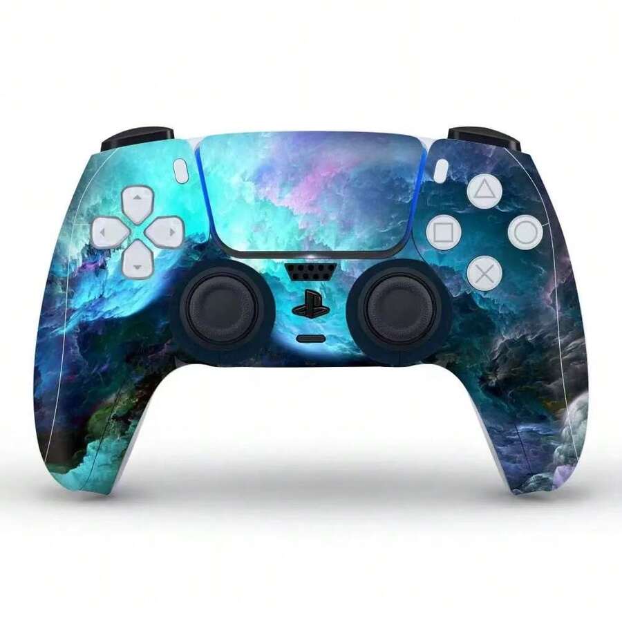 ملصق وحدة تحكم P5 قطعة واحدة، مقاوم للخدش، زخرفي لوحدة التحكم الرقمية والقرص، قابل للتطبيق على جميع أجهزة التحكم P5 (وحدة التحكم في الألعاب غير مشمولة)