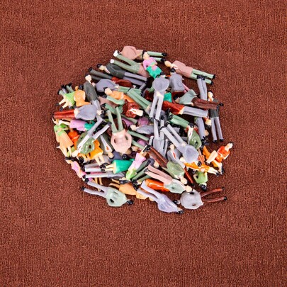 20pcs 1:50 Miniature Painted Figures - ABS Plastic Model People Scale Miniature Model Figure For DIY Making Scenes, Train Layouts, Architecture & Dioramas