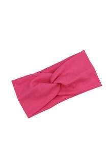 3件套女士针织发带套装，粉色调，适合派对和休闲外出，粉色配饰发带头巾发箍吸汗带，秋冬季女士度假装扮发饰，优雅围巾女士头巾柔软头巾