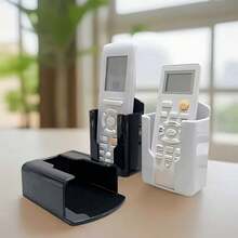 1/3pcs Plastic Wall-Mounted Remote Control Holder - Multifunctional Plastic TV/AC Remote & Office Supply Storage Box, Space-Saving Design, Polished Surface, Easy Installation, Home & Office Organization, Minimalist Appearance, Easy Hardware Setup - Multicolor - View 6