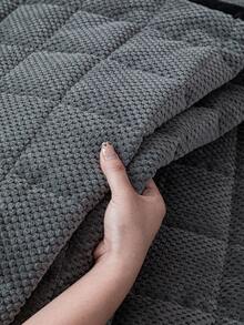 1pc Solid Color Plush Sofa Cover - Modern Non-Slip Warm Sofa Protector, Black Edged Bottom Sofa Cushion, Fits Single To Four-Seater Sofa - Machine Washable Polyester Home Decor