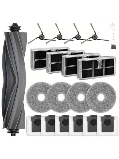 20 Piece Accessory Set Dreame X40 Ultra Complete Stofzuiger Cleaner Robot Replacement Parts Accessories Main Brush Dust Bags Mop Pads Activated Carbon Filters Side Cleaning