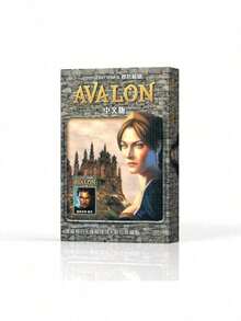 Avalon Party Board Game, Resistance Party Board Game Strategy Card Game, 2-10 Players Tabletop Game, Avalon Board Game Cards, Adult Casual Party, Strategy Deduction Game - Hidden Agenda Strategy - Multiplayer Card Game, Family Party Board Game Cards - Captivating Spy Thriller Edition, Standard Size, Strategic Thinking Under Charming Card Design, Fashionable Box, Card Material: Paper