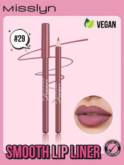 Misslyn Weicher Lipliner, Langanhaltende Rich Lipfarben, Sanfte Anwendung, Lippenstiftminen, Y2K Make-up Party Strand Urlaub Camping Outdoor Geschenk Rose Mode Mädchen Neujahr Kosmetik Cosplay Beste Reise Festivals Farben Fantasy Campus Schule Charme Vibe Chinesisches Neujahrsfest, Natürlich, hohe Pigmentierung Naturliches Lippen Make-up Weiche Stifte Langanhaltend Ultrafeiner, Matter Lipliner, Valentinstag Geschenke, Vegan, Frei von Tierversuchen
