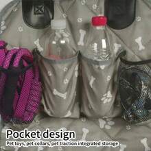 Car Pet Seat. Foldable, With Storage Bag, Convenient And Durable, Keep Your Car Clean. Suitable For Small And Medium-Sized Pet Dogs And Cats. On-Board Pet Travel Supplies. - màu đen - Xem 5