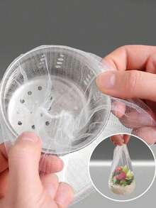 100PCS Disposable Mesh Sink Strainer Bags, Kitchen Sink Strainer Filter Mesh Bag Anti Clogging Elastic Kitchen Sink Strainer Mesh Trash Bag, Fits Most Sizes Of Sink Strainer