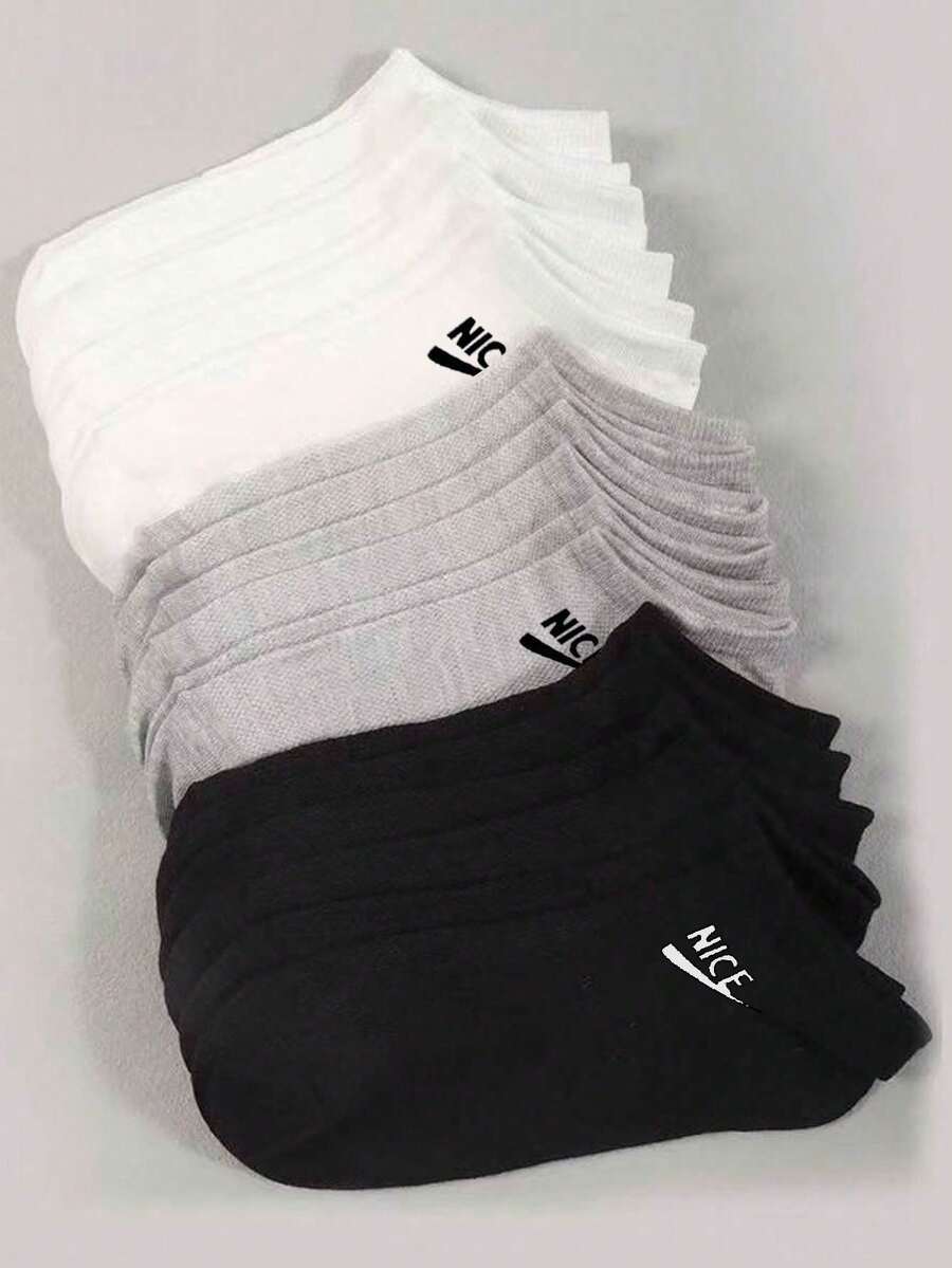 100pcs/80pcs/50pcs/30pcs/20pcs/10pcs/8pcs/4pcs Comfortable, Moisture-Wicking, Antibacterial, Breathable Knit Liner Socks - Mother's Day Gift, Unisex, Long Socks, Sweat-Absorbing, Odor-Resistant, Elastic & Soft, Fashionable Solid Colors, Suitable For Spring, Summer, Autumn, Winter, Casual, Daily Wear, Yoga/Sports - Multicolor - View 1