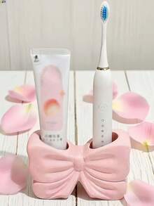1个北欧风不对称蝴蝶结牙刷架，电动牙刷支架，化妆品收纳架，浴室台面装饰，家居桌面配件，房间装饰收纳架，节省空间的储物架，厨房/浴室/卧室配件，家居浴室装饰，夏季 - 彩色 - 查看 14