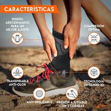 Hyperz - Tobillera para Esguince Ortopedica Tobillera Deportiva de Compresión Ajustable de Neopreno Transpirable, Hombre y Mujer Multi-Talla, fascitis plantar Hombre, Tobillo rehabilitación (1) - 1 - Ver 11