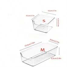 1pc Clear Drawer Storage Box For Desk Organization - For Small Compartment Storage Box - Stackable And Mix & Match - Sorting And Categorizing Box Back To School