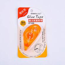 1 Piece Of 8m*6mm Double-Sided Tape, Dot Pattern Decorative Notebook Tape, Suitable For Manual DIY Photo Album Photo Traceless Adhesive Tool Sticker Fixed Crafts Office Learning Handicraft, Scrapbook Paper, Collage, Album, School Supplies, Back To School