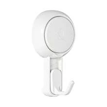 4pcs Powerful Suction Cup Hooks And No Drill Wall Mounted Towel Rack, Kitchen Hooks, No Drilling Required, Reusable, Waterproof, 360° Rotation, 2pcs Shower Hooks, 1pc Towel Rack, Kitchen Suction Cup Hooks, Suitable For Bathroom, Wall, Bathrobe, Coat, Practical Hooks - White - View 11