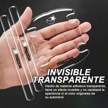 14 Protector de manijas para auto,Protectores de puertas para auto,Autoadhesivo Impermeable,Protectores para manija de puerta de coche de contra ara?azos transparente para todos los modelos de - albaricoque - Ver 3
