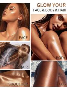 Ushas, Highlighting Facial Features, Body, Cheeks, Collarbones, Brightening Makeup, Shimmering Cosmetics, Long-Lasting Luster, Essential For Holidays And Parties - #4 - Xem 6