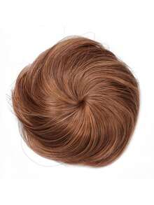 Bóng tóc giả màu đen 4 inch, túi đựng tóc giả, búi tóc giả, phụ kiện búi tóc, búi tóc hình quạt, bộ tóc thẳng - Màu đen tự nhiên - Xem 20