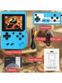 Console de Jogo Portátil WEDO 2025 Novo e Atualizado com Tela IPS de 3,5 polegadas, 400 Jogos Integrados, Jogos de Vídeo Portáteis com Suporte para Gamepad e Saída para TV, Presente de Jogos Retrô