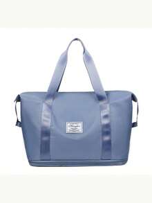 新款可折叠运动健身包批发，干湿分离旅行包，大容量学生手提包，可扩展旅行行李包，带多个口袋，适合男士/女士，适合行李箱手柄 - 彩色 - 查看 12