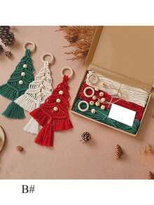 1set 3 PiecesDIY Christmas Tree Weaving Set Christmas Craft Gift Set Is Perfect For Family And Friends As Holiday Gift - Multicolor - View 11