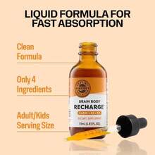 Vimergy Brain Body Recharge - Liquid Coq10 With Vitamin D3 &Amp; K2 (Coenzyme Q10 45mg, D3 1000IU, K2 180mcg) Co Q 10 Supplement For Women, Men &Amp; Kids - Fights Fatigue – 55mL - White - View 3