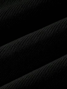 FOR BEAUTY 纯色圆领长袖开衫，女士新款休闲百搭时尚针织衫，通勤优雅修身外套，宽松简约上衣 - 黑色 - 查看 8