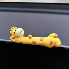 1pc Car Ornament - Cute And Soothing Giraffe Dashboard Screen Doll Rearview Mirror Display Decor, Adorable Interior Car Decoration - one-size - View 16