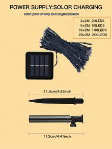 20/50/100/200LED Solar String Lights Outdoor Light Strings Waterproof Solar Powered String Light With 8 Lighting Modes For Garden Patio Yard Fence Christmas Tree Decoration With Fairy Lights Ambience For Outside Tree, Courtyard, Wedding, Gazebo, Party, Home, Lawn, Camping And Holiday Decor Garden Lights Christmas Decoration XMAS Decor Christmas Tree Gift Decor Thanksgiving Wedding Birthday Decorations For Gifts Indoor Outdoor Garden Holiday Festival Decor Halloween Decor Halloween Ornaments