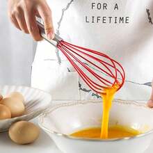 圣诞烘焙套装，厨房和家庭烘焙工具组合，硅胶擀面杖，打蛋器，食物夹，饼干模具圣诞节圣诞装饰品圣诞睡衣圣诞礼物圣诞装饰 - 多色 - 查看 6