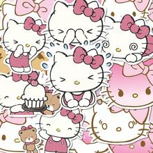 50/100 Stücke, Sanrio Aufkleber, rosa Hello Kitty Aufkleber, personalisierte Aufkleber, Hello Kitty Artikel, Marker Aufkleber, Aufkleber, Raumdekoration, Schulmaterial, Bürozubehör, Kinderparty Geschenke Schulsachen
