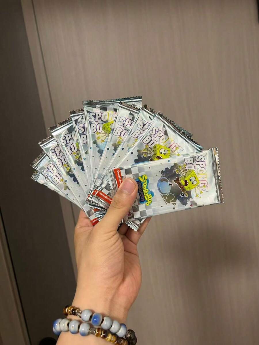 SPONGEBOB 1 件正版 KAYOU 海绵宝宝卡片 Fun Time Vol.1 特别包“星光岁月大冒险”收藏卡玩具礼物、派对礼品、圣诞节和万圣节小礼物 - 彩色 - 查看 1