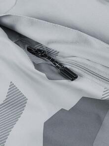 Men's Long Sleeve Jacket, Casual Sports Wear For Men, Fashionable Spring - Light Grey - View 5