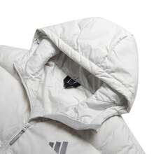 Adidas Men's Cotton Padded BASIC DOWN JKT Sports Hooded Lightweight Jacket KC2477 - Track Gray - View 3