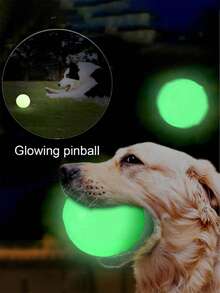 Jumping Balls That Glow At Night Pet Supplies TPR Dog Relief Toys Teething Luminous Dog Toys Balls Bite Resistant Dog Training Toy Night