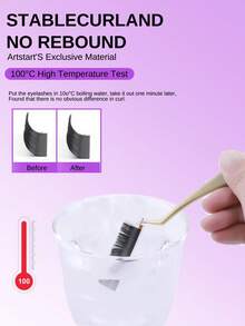 ARTSTAR 12 Rows One By One Lash Extensions Classic Eyelashes Extensions B Curl Natural Soft False Individual Lashes 6-15mm Black - B - View 4