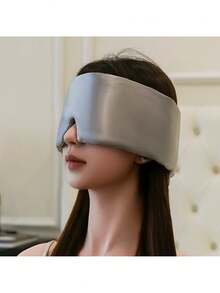 1个/2个装100%桑蚕丝奢华男女通用睡眠眼罩，可水洗重复使用，透气遮光，可调节，提供极致睡眠体验，适用于卧室、旅行、办公室、学校等场合，是馈赠家人、同事和朋友的理想礼物，眼罩可完全遮盖双眼，是旅行必备品。 - 多色 - 查看 10
