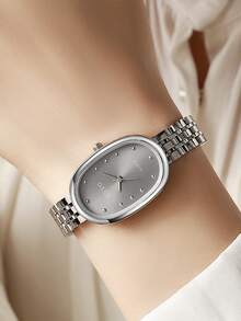 1 Stück/Set, ohne Geschenkbox, zierliche elegante Damenuhr, minimalistisch hochwertig elegant, verfeinertes Stahlarmband. Geeignet als Geburtstags-, Jahrestags- oder besonderes Geschenk für Freunde, Familie und Liebste. - Verschiedenfarbig - Übersicht 2