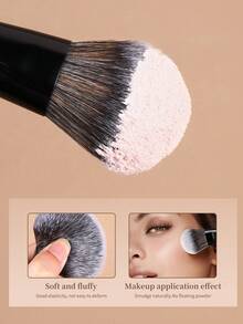 MAANGE 20/21件套专业化妆刷套装，柔软刷毛，便携设计，包含粉底刷、眼影刷、眉刷、遮瑕刷、轮廓刷，旅行化妆刷套装，化妆刷套装，化妆刷工具包，全套化妆工具，化妆刷套装，化妆礼品套装 - 黑色 - 查看 12