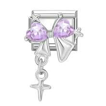 1pc Bow, Heart & Pentagram Charm DIY Bracelet, Necklace, Ring, Anklet, Fashion Elegant Cute Modular Jewelry Accessories