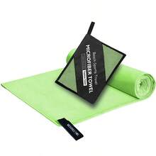 1条户外运动速干吸水柔软毛巾，超细纤维沙滩巾，轻便旅行毛巾，成人毛巾，吸水运动毛巾，瑜伽毛巾，健身毛巾，适用于旅行、瑜伽、海滩、沐浴、游泳、徒步、登山、健身、背包旅行、野餐、游泳池、露营、海滩必备或其他任何运动