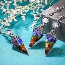 Crystal  - 6 Sided Orgone, Natural Fragments And Resin Spiritual Pendant For Autumn - 藍色水晶 - 查看 4