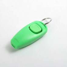 Nuevo set de clicker de entrenamiento para mascotas con clickers de colores, kit de clicker de entrenamiento adecuado para perros, gatos, caballos, aves, delfines, vacas, cabras, conejos y otras mascotas, clicker de mascota + silbato de entrenamiento para perros con llavero (azul claro, rosa, negro) - Multicolor - Ver 16