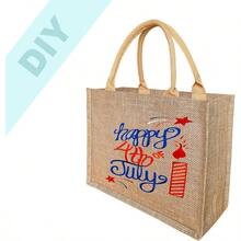 1pcs 20 Pcs Burlap Tote Bags Jute Bridesmaid Burlap Beach Bags Bulk