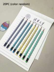 20 matite HB con gomme alla sommità, matite pre-temperate per scuola, insegnanti, scrittura, pittura, schizzo, forniture per ufficio e apprendimento