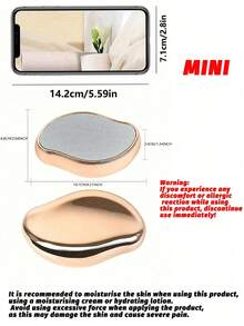 1个可重复使用的水晶脱毛器，男女通用，无痛去角质脱毛工具，女士脱毛器，无痛物理水晶脱毛器，玻璃脱毛器，四季通用，男女通用，无痛脱毛，便携式温和脱毛器，温和去角质，神奇脱毛工具 - 彩色 - 查看 9