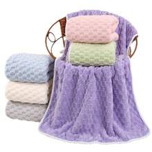 Set di asciugamani in pile di corallo soffice e spesso per la casa, asciugamano per il viso per adulti per uso domestico