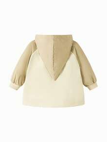 mini bala 男童柔软仿皮连帽衫防风柔软舒适时尚户外上衣 - 卡其 - 查看 5