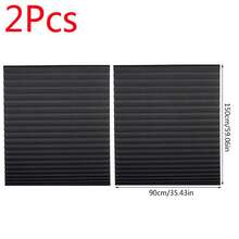 2Pcs Shades Self-Adhesive Half Windows Nonwoven Folding Curtain Bathroom Balcony Living Room Balcony Curtains Pleated Blinds - Black - View 14